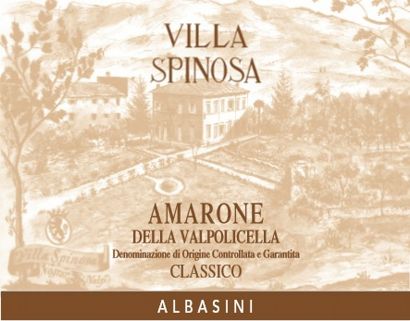 "Albasini" Amarone della Valpolicella Classico DOCG — etykieta